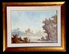 Olio tela paesaggio usato  Trevignano Romano