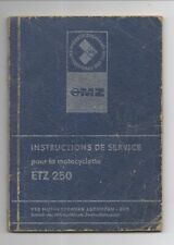Instructions service etz d'occasion  Issy-les-Moulineaux
