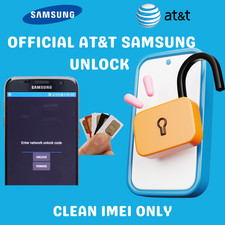 Serviço oficial de desbloqueio de rede ATT Samsung Galaxy todos os modelos comprar usado  Enviando para Brazil