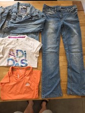 Jeans jacke jeans gebraucht kaufen  Walzbachtal