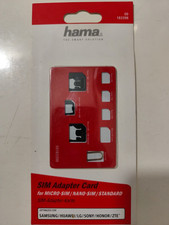 Hama Adaptador Tarjeta SIM Inteligente 5 Piezas Set Para Smartphone Nuevo & EMBALAJE ORIGINAL  segunda mano  Embacar hacia Mexico