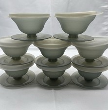 Usado, 8 peças xícaras de sobremesa vintage Tupperware Parfait sundae com tampas utensílios de cozinha (#754-3) comprar usado  Enviando para Brazil