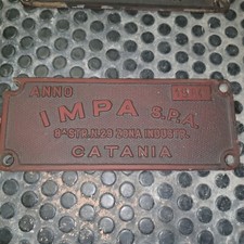 Vecchia targa insegna usato  Pinerolo