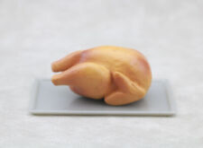 Frango assado peru com bandeja feita para comida de jantar boneca American Girl 18", usado comprar usado  Enviando para Brazil