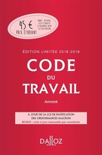 Code travail 2018 d'occasion  France