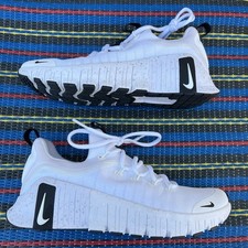 Nike Free Metcon 6 branco metálico prata preto com trem HQ3510-100 tamanho 7.5 feminino, usado comprar usado  Enviando para Brazil