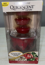 Yankee Candle QuickScent Christmas Magic suporte reutilizável 3 velas refil BAIXO $ comprar usado  Enviando para Brazil