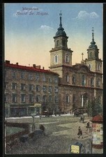 Pocztówka Warszawa, Kosciól Sw. Krzyza , używany na sprzedaż  Wysyłka do Poland