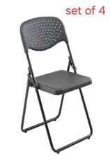 Black folding chairs for sale  WIGAN