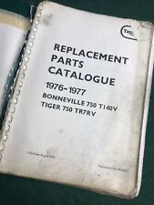 Triumph parts catalogue for sale  BRENTWOOD