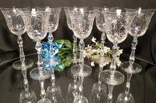 8 espetaculares taças de vinho vintage Rock Sharpe corte extravagante 1008-3 comprar usado  Enviando para Brazil