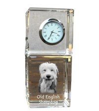 Old English Sheepdog crystal clock with a dog Art-Dog na sprzedaż  PL