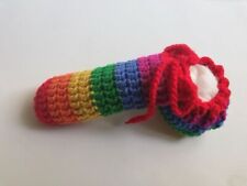 Rainbow crochet mens for sale  SMETHWICK