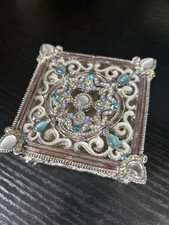 Metal trinket box for sale  Coram