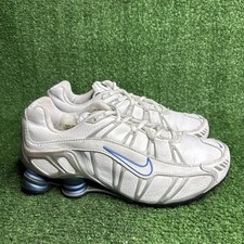 Tênis de corrida Nike Shox feminino tamanho 8.5 todo de couro branco 313334-110, usado comprar usado  Enviando para Brazil