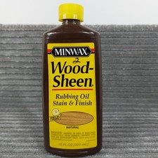 Óleo de fricção Minwax Wood-Sheen mancha e acabamento NATURAL 12 Oz/355 ml usado 70% completo comprar usado  Enviando para Brazil