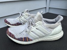 Usado, Tênis esportivo Adidas Ultra Boost masculino tamanho 11.5 solas continentais arco-íris branco comprar usado  Enviando para Brazil