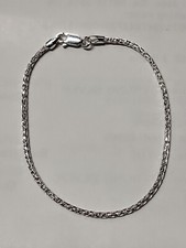 Pulseira de corda italiana de prata esterlina 1 mm 7 polegadas de comprimento comprar usado  Enviando para Brazil