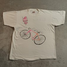 Camisa de ciclismo masculina vintage grande branca dupla face gráfica bicicleta H2O corrida anos 90 comprar usado  Enviando para Brazil