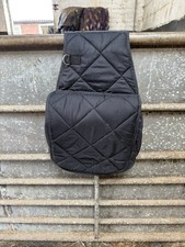 Black quilted saddle for sale  PRESTON