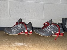 Tênis de corrida Nike Shox Ohio State Buckeyes 411684-981 vermelho prata feminino tamanho 6.5, usado comprar usado  Enviando para Brazil