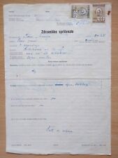 ESLOVÊNIA - SELOS DE RECEITA DOCUMENTO MÉDICO RARO - CARTEIRA DE MOTORISTA 1964 comprar usado  Enviando para Brazil