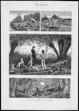 1879 antique print for sale  ASHFORD