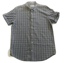 Camisa xadrez Calvin Klein tamanho médio ajuste clássico manga curta com botões  comprar usado  Enviando para Brazil