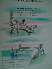 años 50 Domingo Wasaldua Villalba, Tropezones dice En cama he dejado a  Arcadio comprar usado  Enviando para Brazil