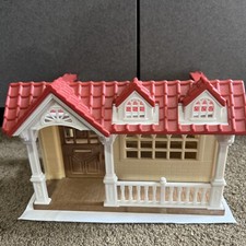 Casa de campo Calico Critters telhado vermelho andar único com varanda frontal comprar usado  Enviando para Brazil