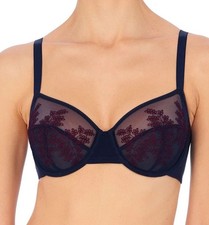 Sutiã combo Natori quadro ajuste completo sem forro com aro 734310 azul escuro novo 34C comprar usado  Enviando para Brazil