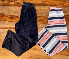 2 calças Nautica meninas lã macia dormir azul vermelho cintura elástica tamanho 10, usado comprar usado  Enviando para Brazil