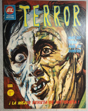 TERROR #6 (1967 México) revista de terror cómic en blanco y negro en español en muy buen estado segunda mano  Embacar hacia Mexico