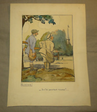 Petite lithographie originale d'occasion  Villeneuve-d'Allier