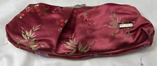 Pink satin clutch for sale  HORSHAM