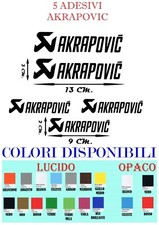 Adesivi akrapovic pezzi usato  Larino