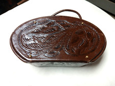Antique oval tooled for sale  Sugarcreek
