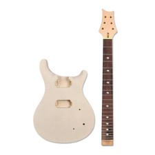 Kit de guitarra faça você mesmo braço de guitarra 22 trastes corpo de guitarra mogno chama bordo conjunto de guitarra comprar usado  Enviando para Brazil