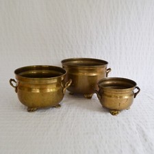 Vintage brass planters for sale  NOTTINGHAM