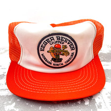Usado, Boné vintage Eeger Beever picador de madeira caminhoneiro feito nos EUA anos 80 anos 90 patch comprar usado  Enviando para Brazil