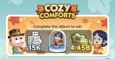 TUTTI GLI ADESIVI 1-2-3-4-5 ⭐ Mono_poly_go COZY COMFORTS Album Stickers All Set comprar usado  Enviando para Brazil