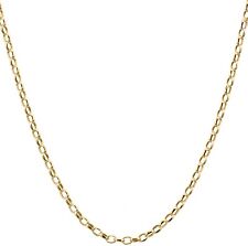 Ouro 9ct Colar de Corrente BELCHER Oval - 16 18 20 22 24 Polegadas - 2.75mm Largura comprar usado  Enviando para Brazil