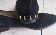 Pollini schwarz wildleder gebraucht kaufen  Düsseldorf