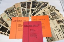 lote de material didático vintage, década de 1930, índios americanos, carvão e ferro, manuais comprar usado  Enviando para Brazil