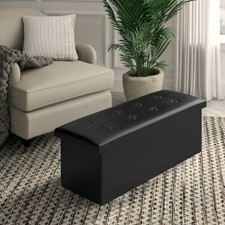 black tufted ottoman bench for sale black tufted ottoman bench for sale Waller