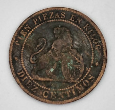 Centimos 1870 espagne d'occasion  Scorbé-Clairvaux