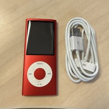 Używany, Apple iPod Nano 4. generacji 8GB MP3 2,0 cala Ekran Sport Muzyka Czerwony na sprzedaż  Wysyłka do Poland