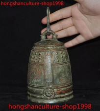 7,6" templo budismo da China sino de bronze pendurar sino Zhong instrumento musical estátua comprar usado  Enviando para Brazil