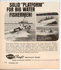 1970 Vintage Ad Mirro-Craft Barcos de Alumínio Esportivo, Saturno, Pescador Profundo comprar usado  Enviando para Brazil