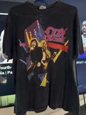 Usado, Camisa masculina vintage Ozzy Osbourne GG anos 80 ponto único bota de estacionamento comprar usado  Enviando para Brazil